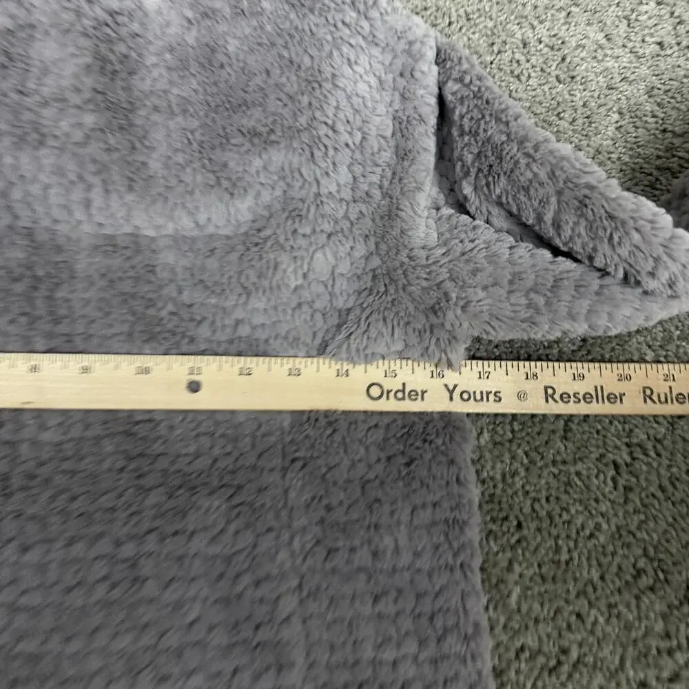 The North Face Jacket Girls Medium 10/12 Gray High Pile Fleece Full Zip